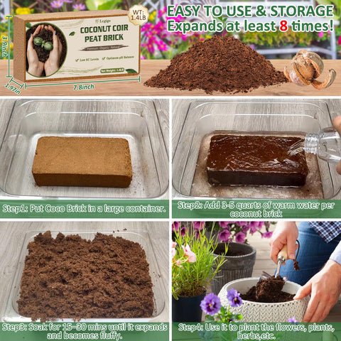 Legigo Coco Coir Brick promotes drainage and aeration for plants