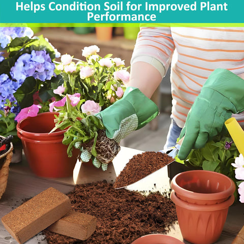 Legigo coco coir brick supports eco-friendly biodegradable growing substrate.