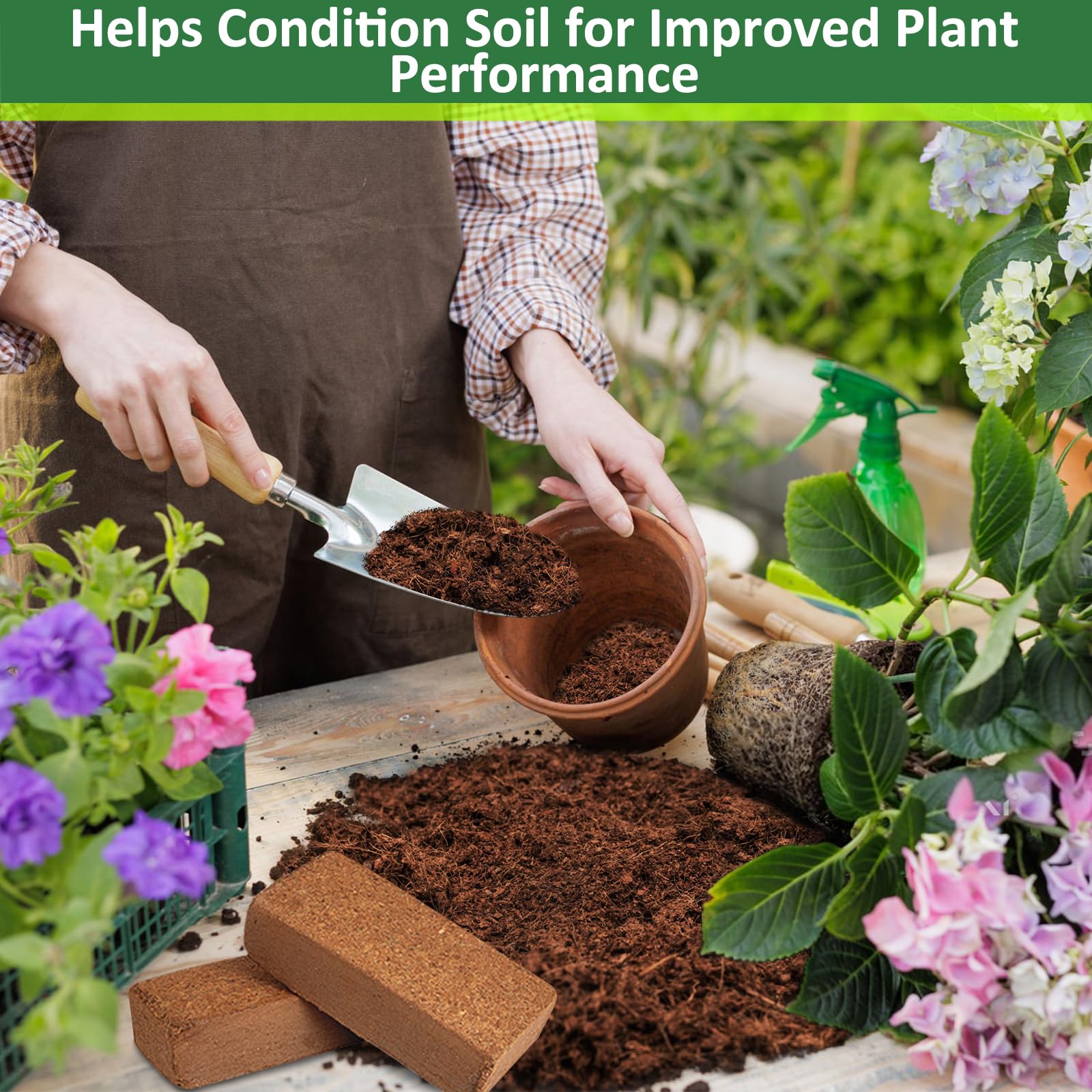 Legigo Coco Coir Brick provides longlasting, reusable planting substrate