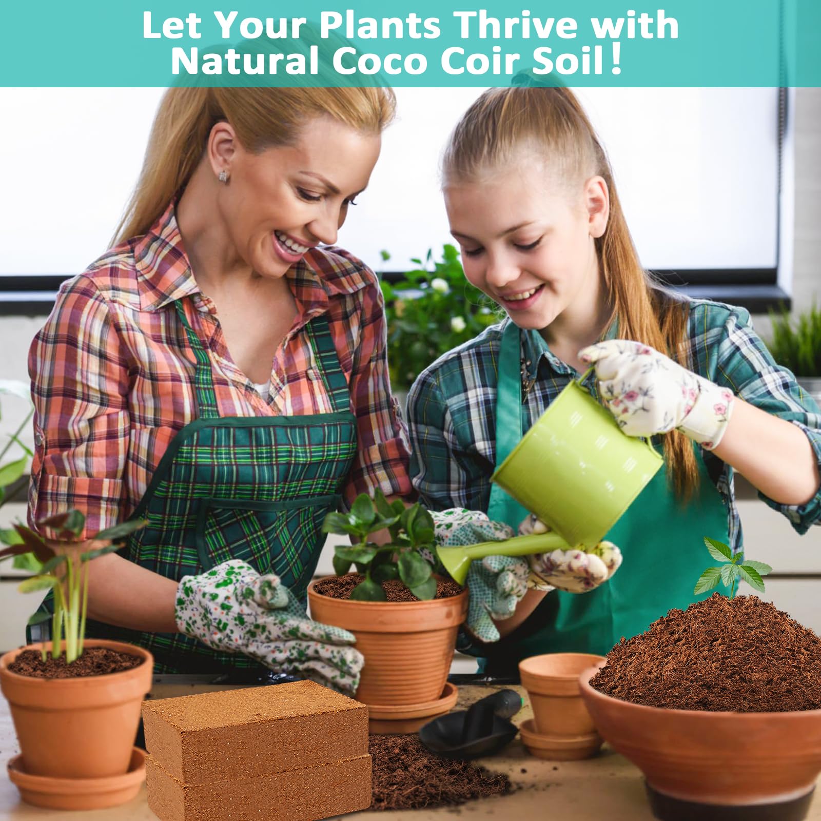 Legigo coco coir brick offers good drainage to prevent overwatering.