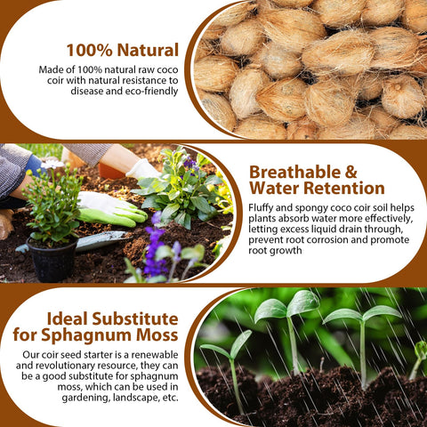 Legigo coco coir brick is versatile for herbs, flowers, vegetables.