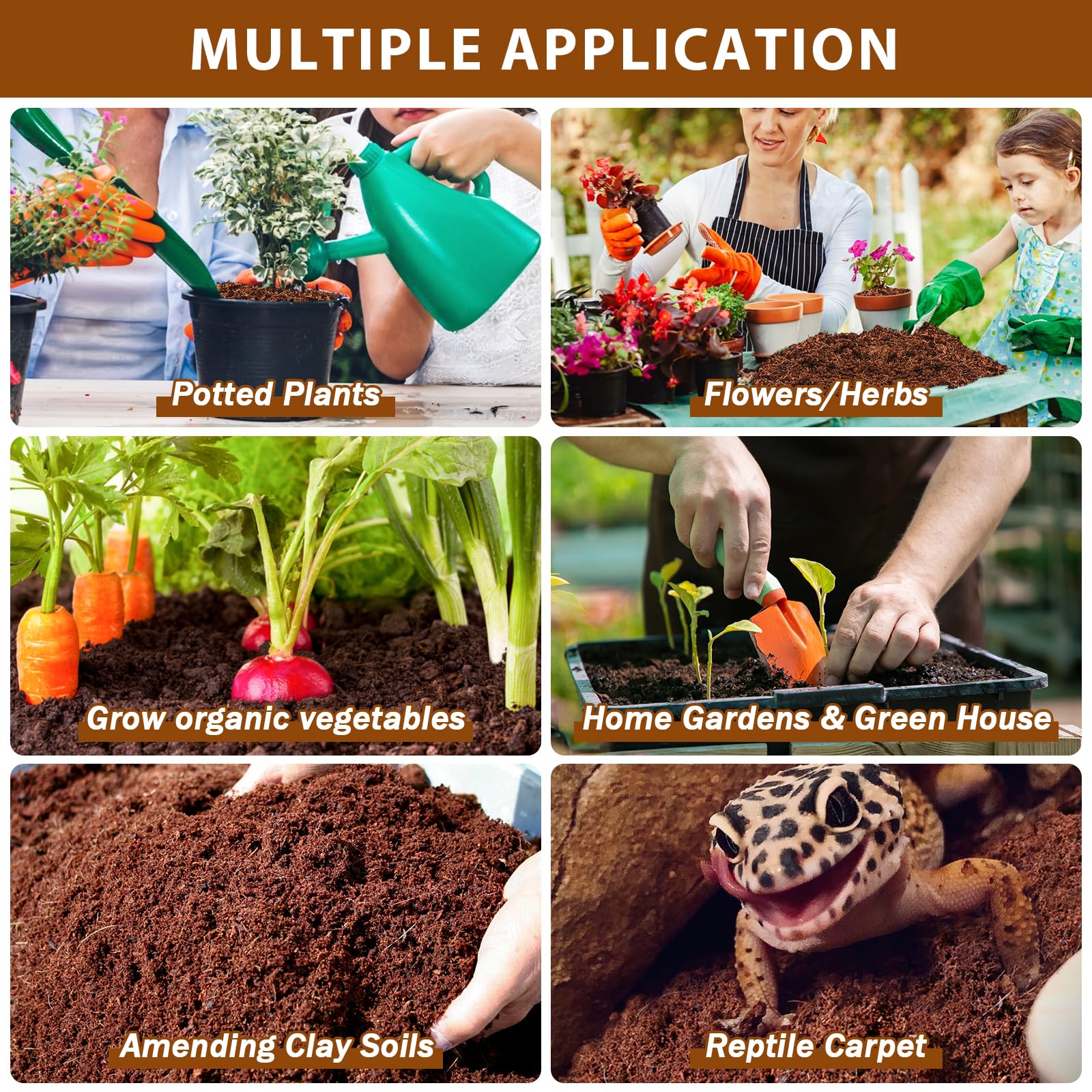 Legigo coco coir brick stores easily and lasts long.