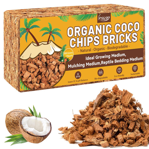 Legigo Coco Coir Chips brick pack ready to soak for potting media