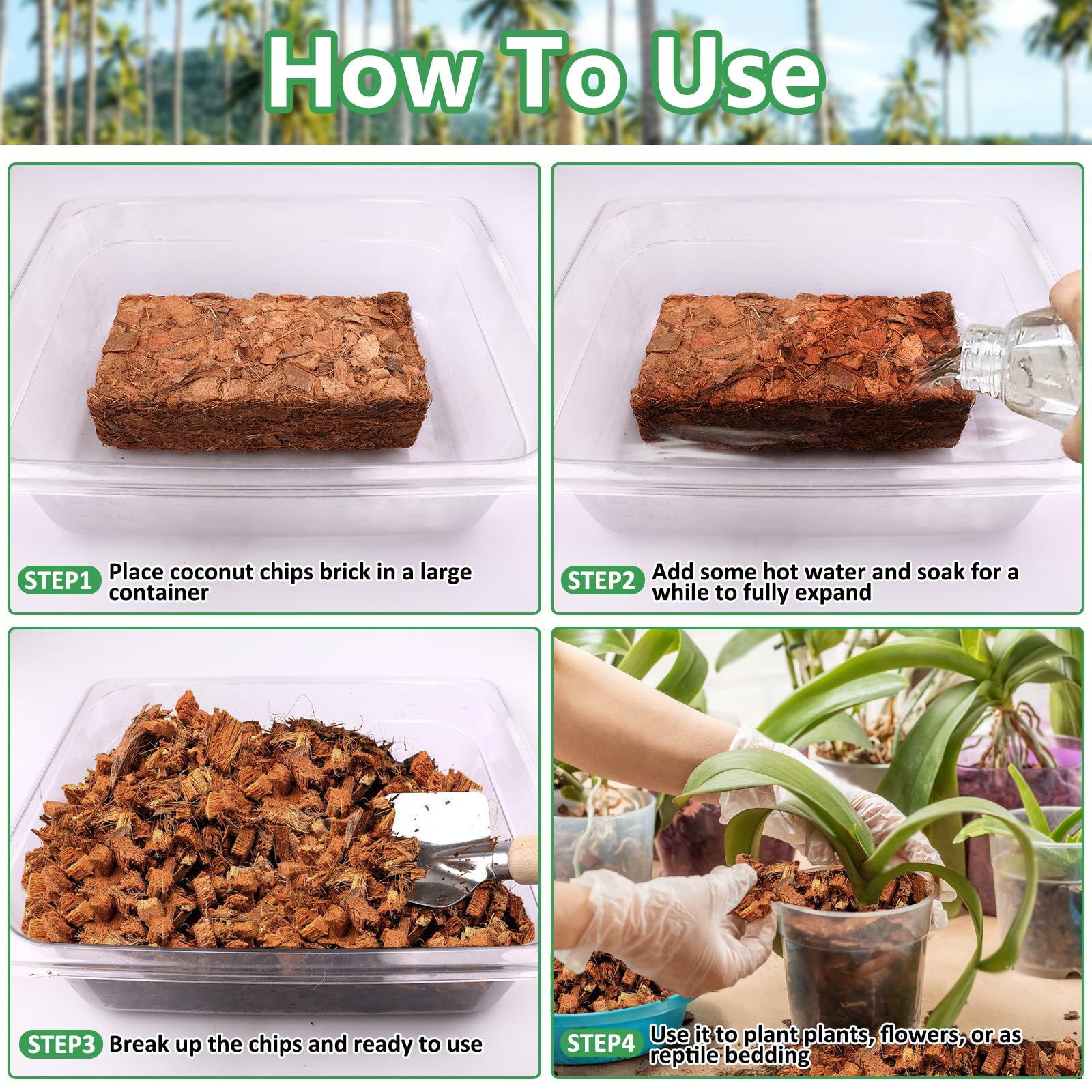 Legigo coco coir chips hydroponic substrate for soilless growing systems.