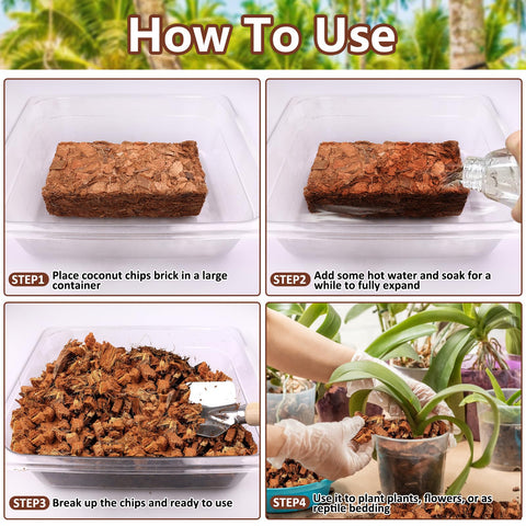 Orchid substrate: Legigo coco coir chips for orchid roots