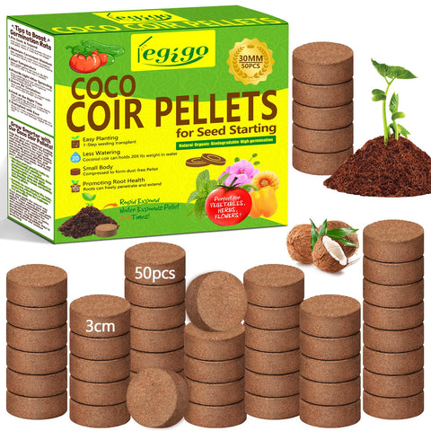 Legigo coco coir pellets ready for seedling tray setup and easy hydration