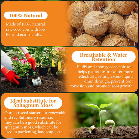 Legigo coco coir root growth support promotes strong root development.