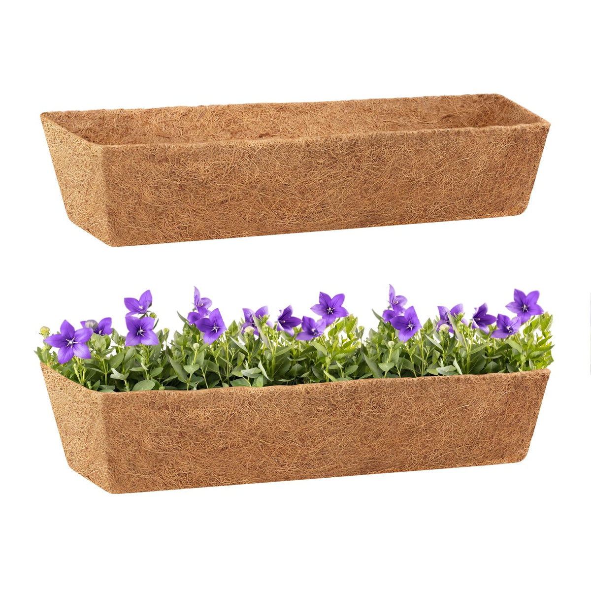 Legigo 30 inch square coconut liner fits planters and helps root growth.