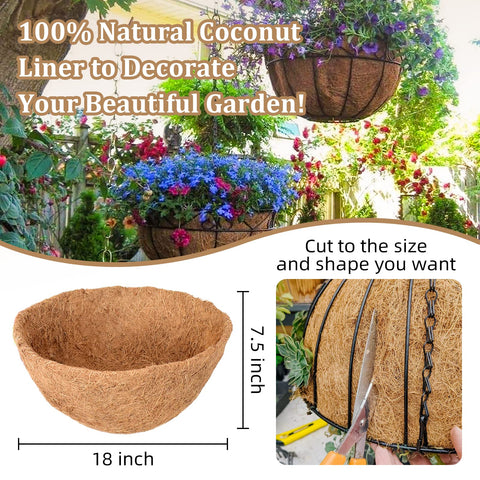 Legigo coconut fiber liner closeup highlights thickness and durability.