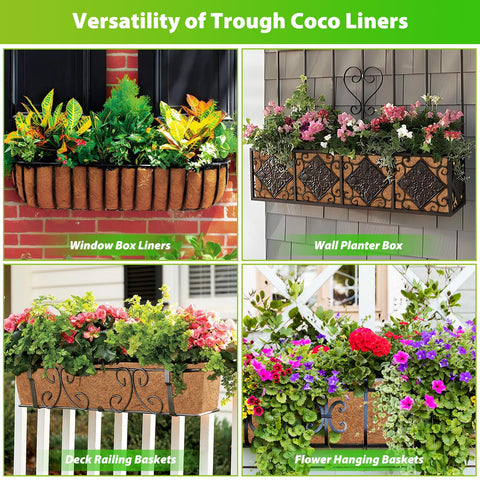 Legigo deck and fence planter liner enhances greening projects with natural fiber.