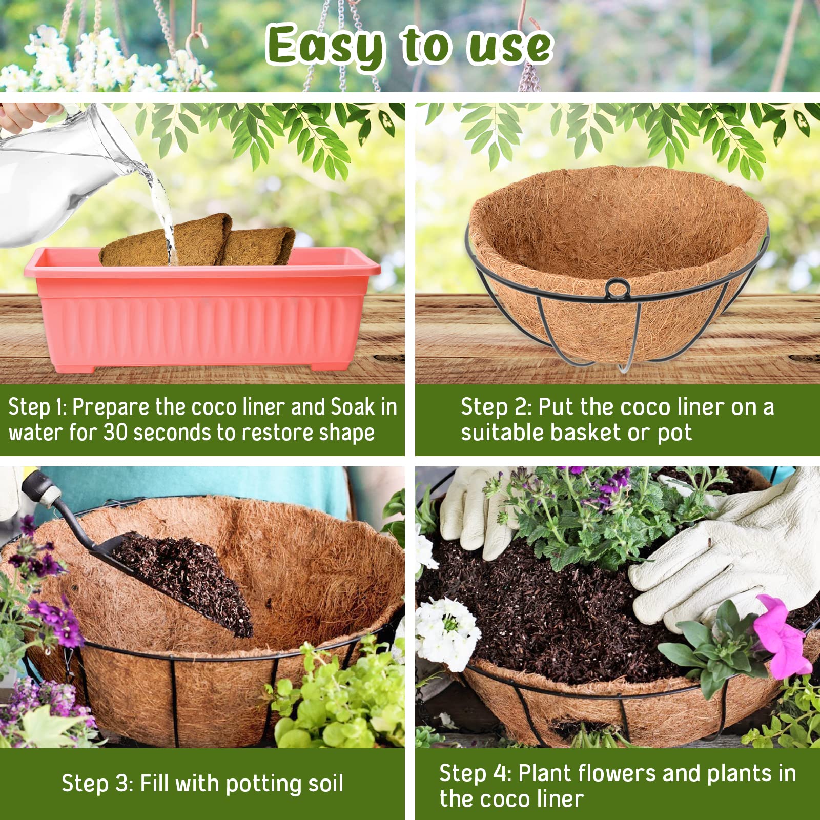 Legigo durable thick liner protecting plants from sun and wind exposure.