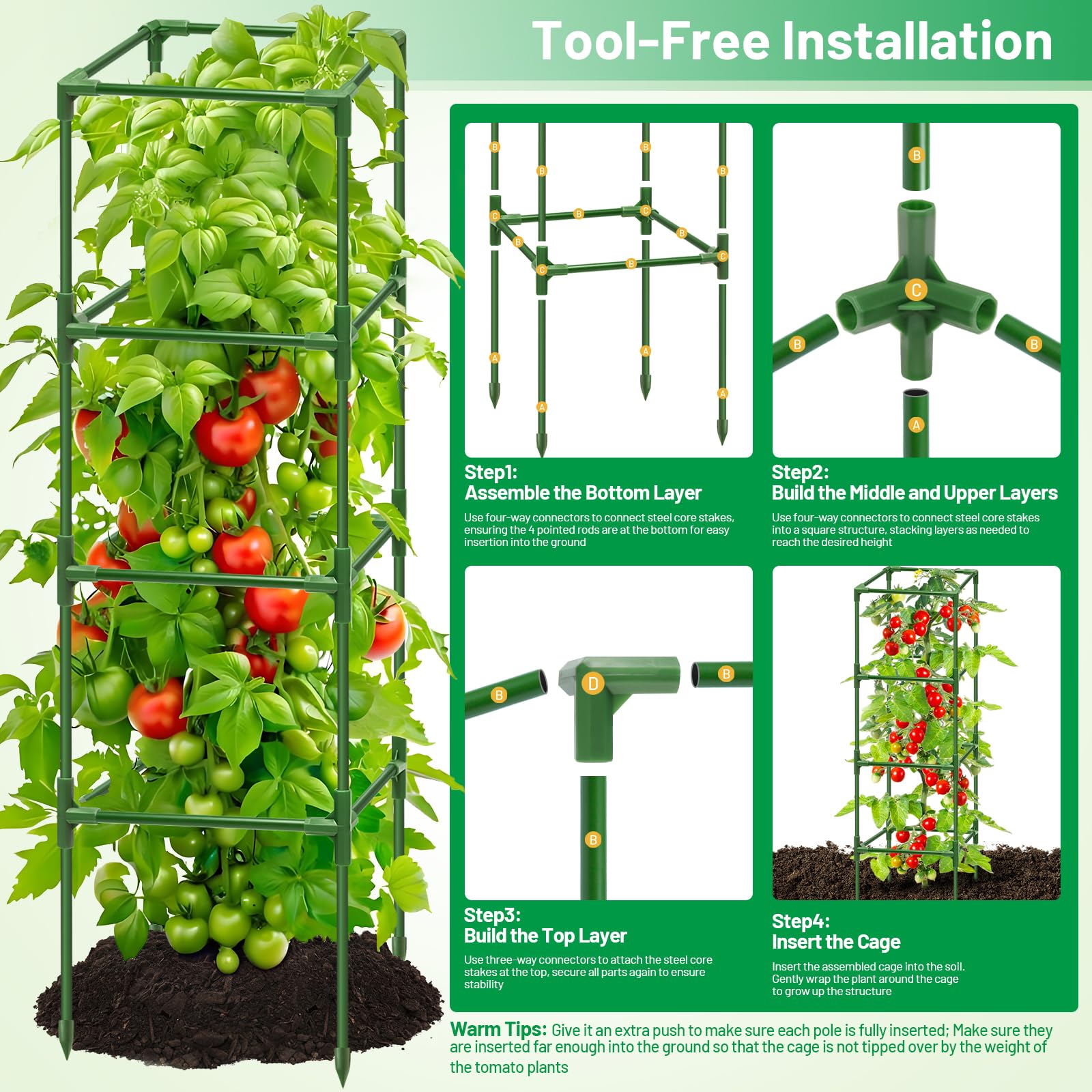 Legigo easy-to-assemble cages require no tools for faster setup.