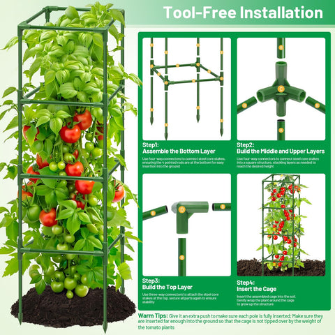 Legigo easy-to-assemble cages require no tools for faster setup.