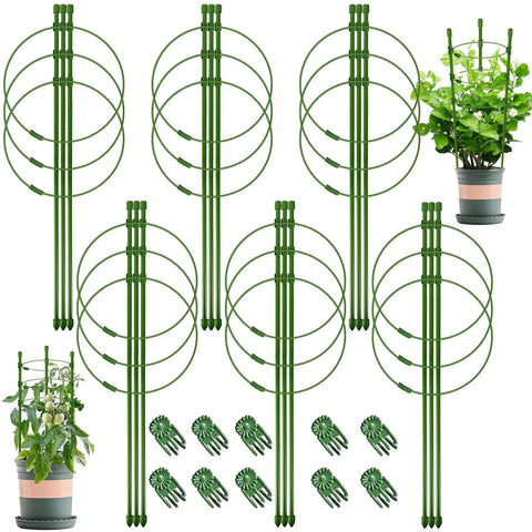 Legigo easy-to-assemble plant cages shown with clips for quick setup