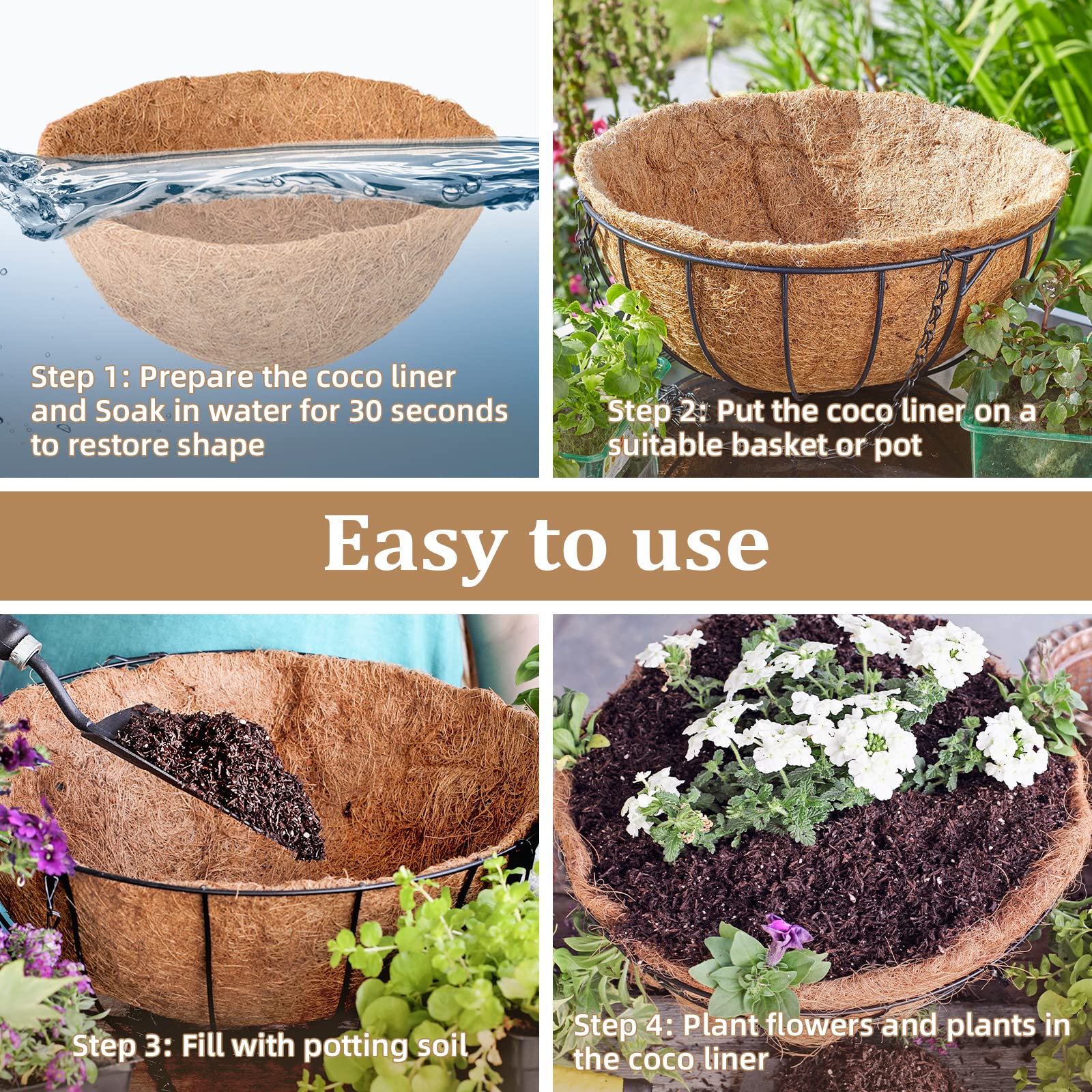 Legigo easy-to-use liner soaks quickly and fits any container.