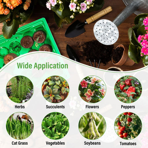 Legigo pellets suit herbs and vegetables, promoting healthy seedling growth.