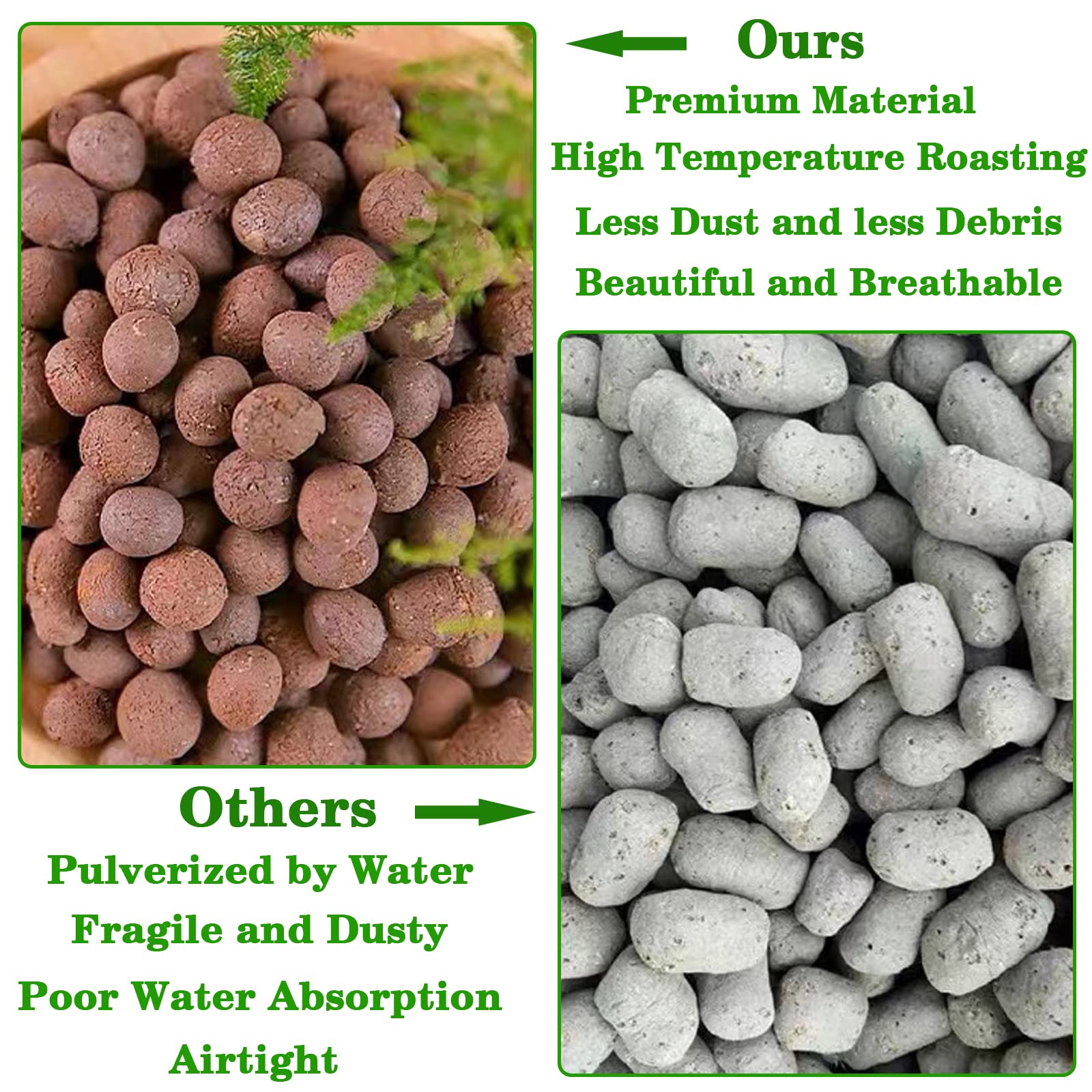 Legigo Leca balls store moisture and nutrients for roots