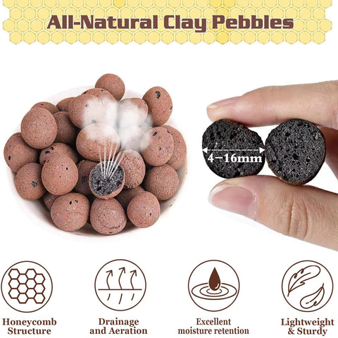 Legigo Leca balls natural clay with porous structure for drainage.