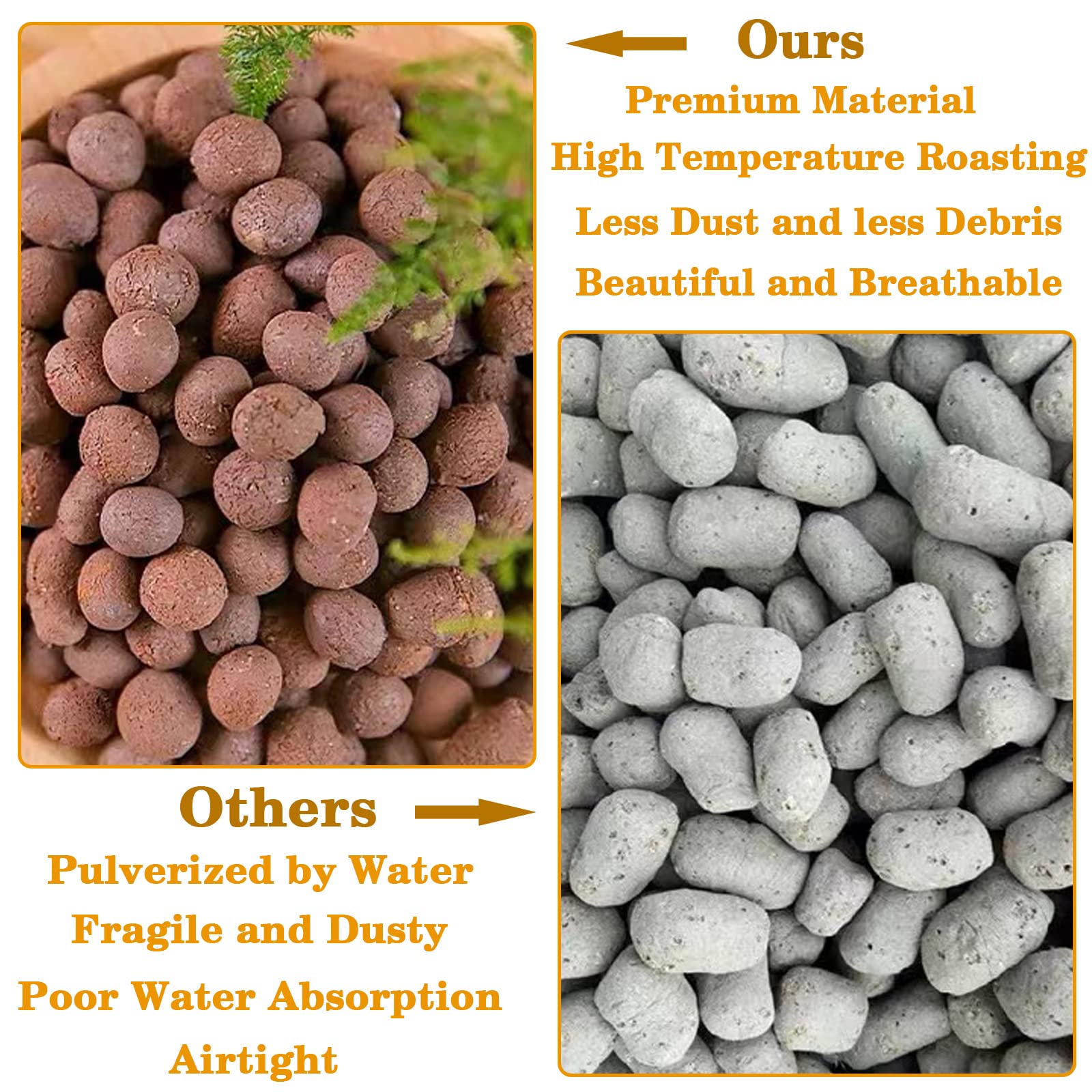 Legigo Leca supports orchid and terrarium substrates with stable moisture and aeration.