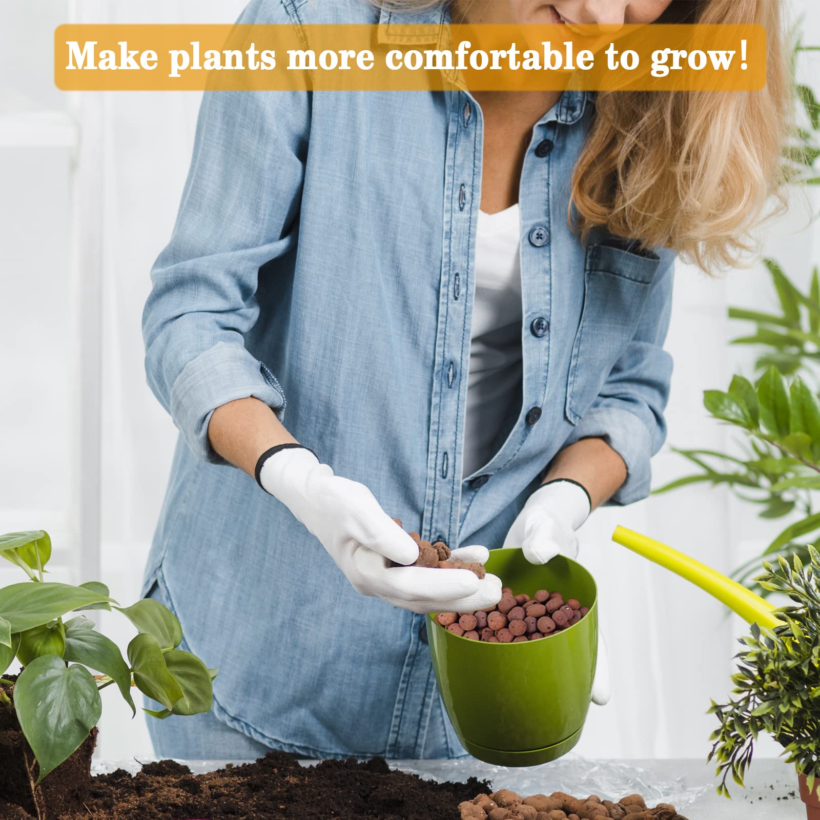 Legigo Leca balls are reusable media for indoor gardens and roof garden beds.