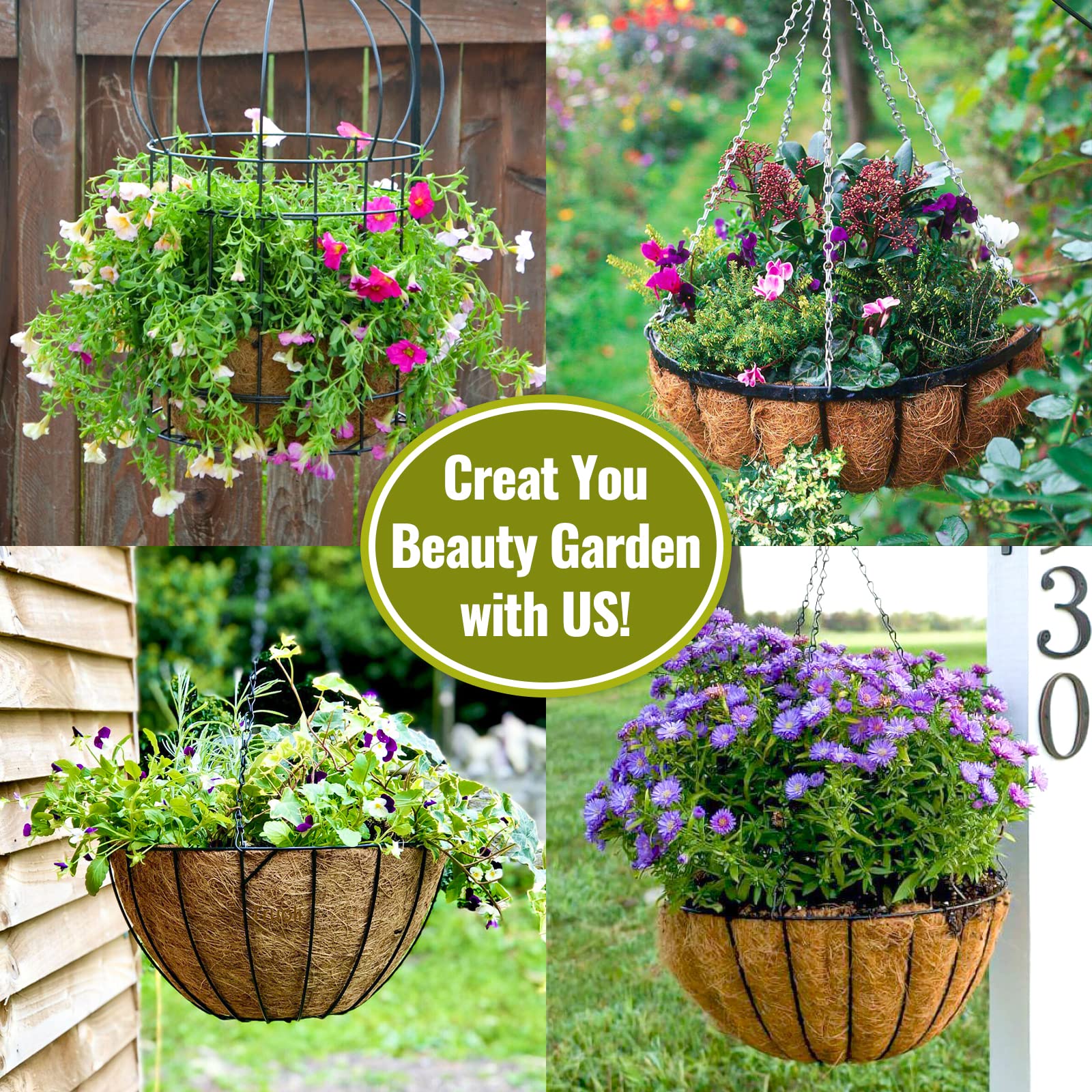 Legigo natural coco liner suitable for home gardens and balconies