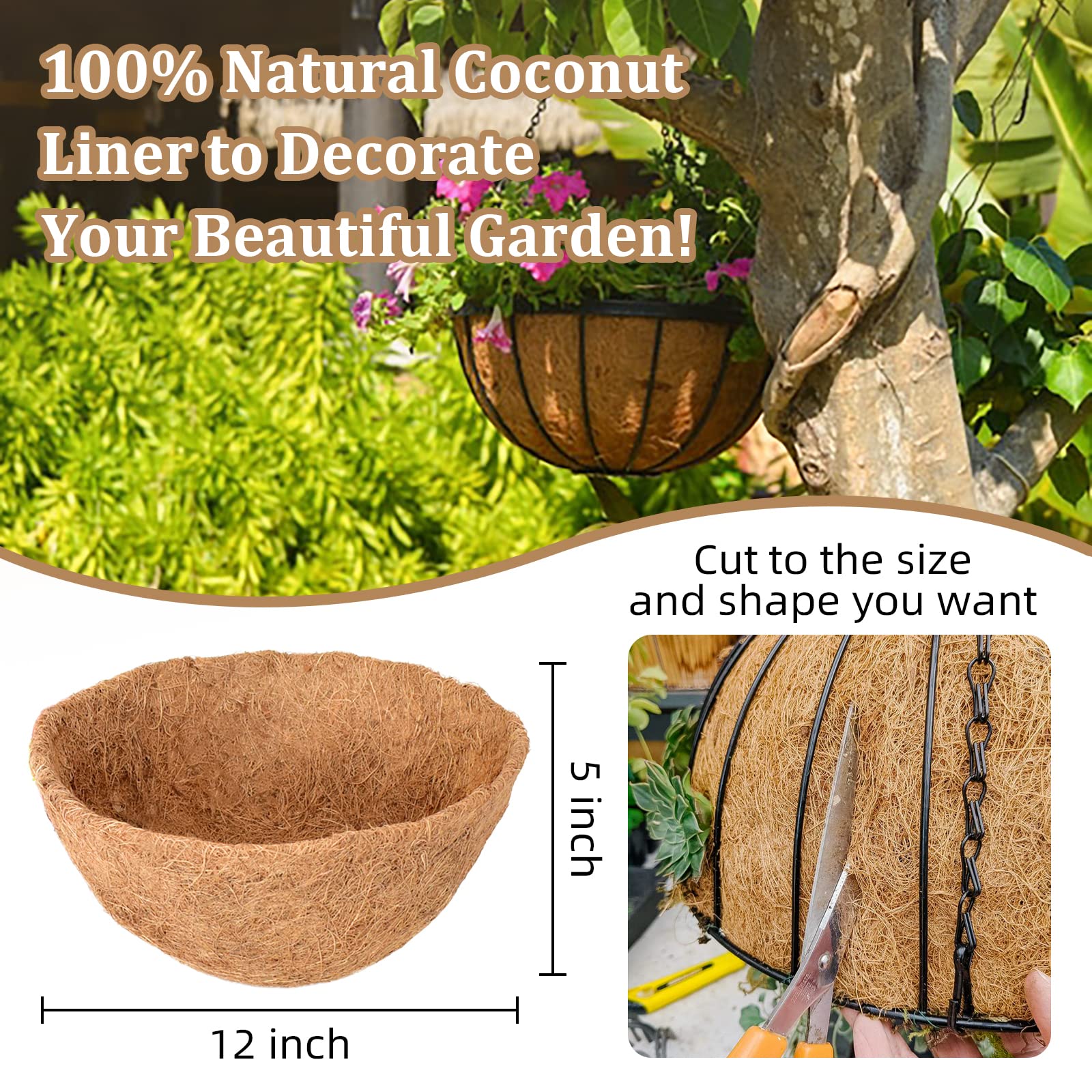 Legigo natural coconut fiber liner close-up showing eco-friendly material
