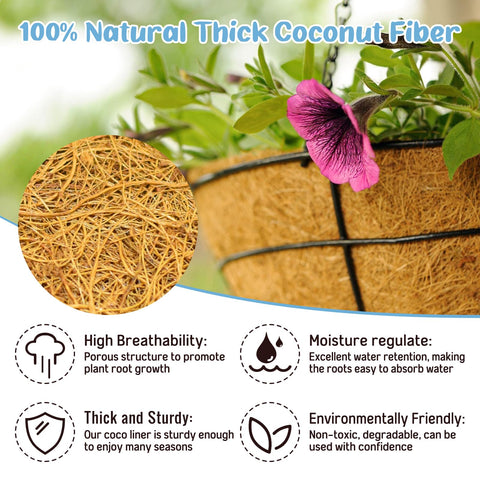 Legigo natural coir fiber close-up showing breathable material for healthy roots.