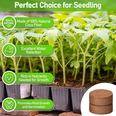Legigo organic coconut coir pellets, premium growing medium for clean plant care.