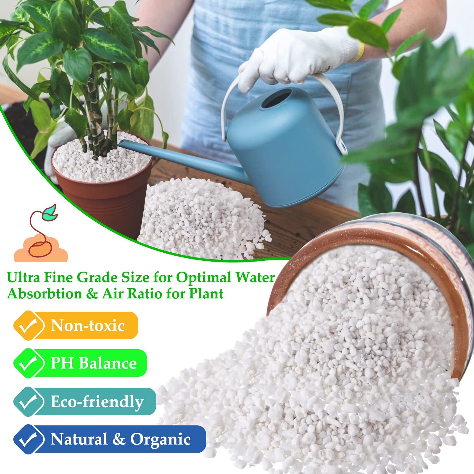 Legigo perlite aeration boost keeps soil airy, supporting healthy root expansion