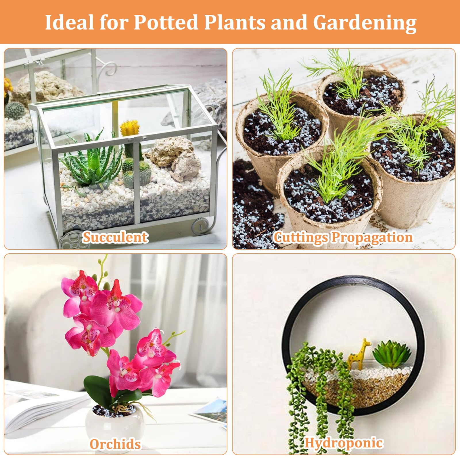 Legigo perlite decorative stones for crafts and decorative gardening.