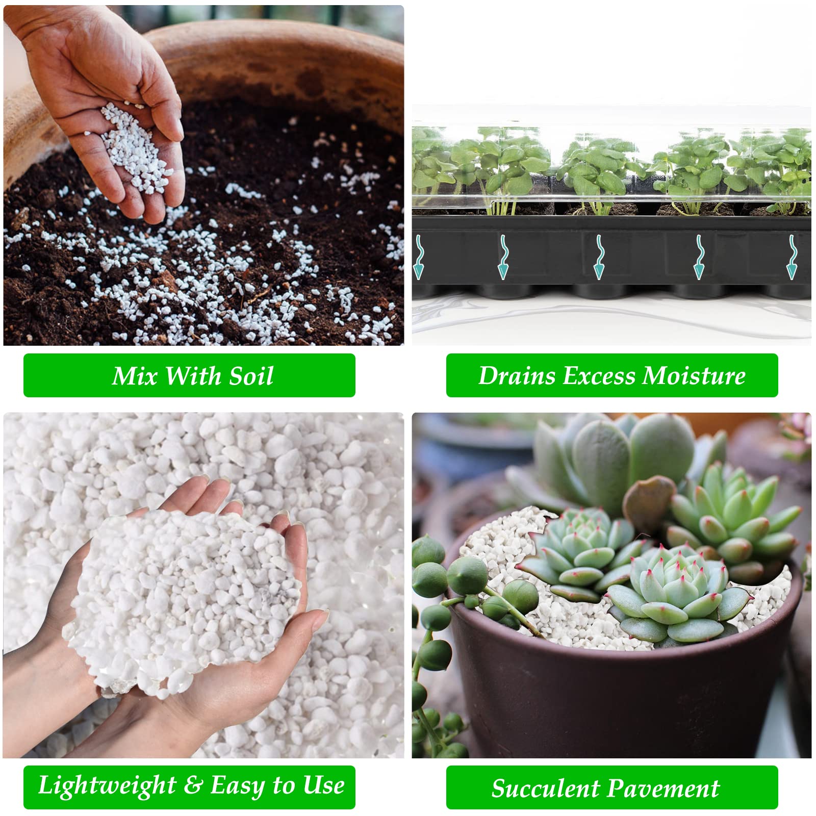 Legigo hydroponics ready perlite enhances water movement and oxygen availability