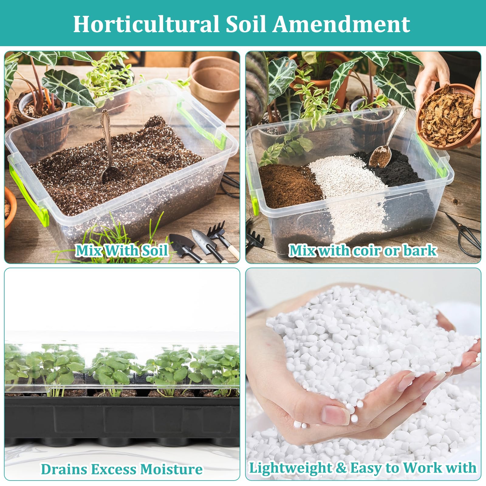 Legigo perlite promotes root growth with increased air spaces.