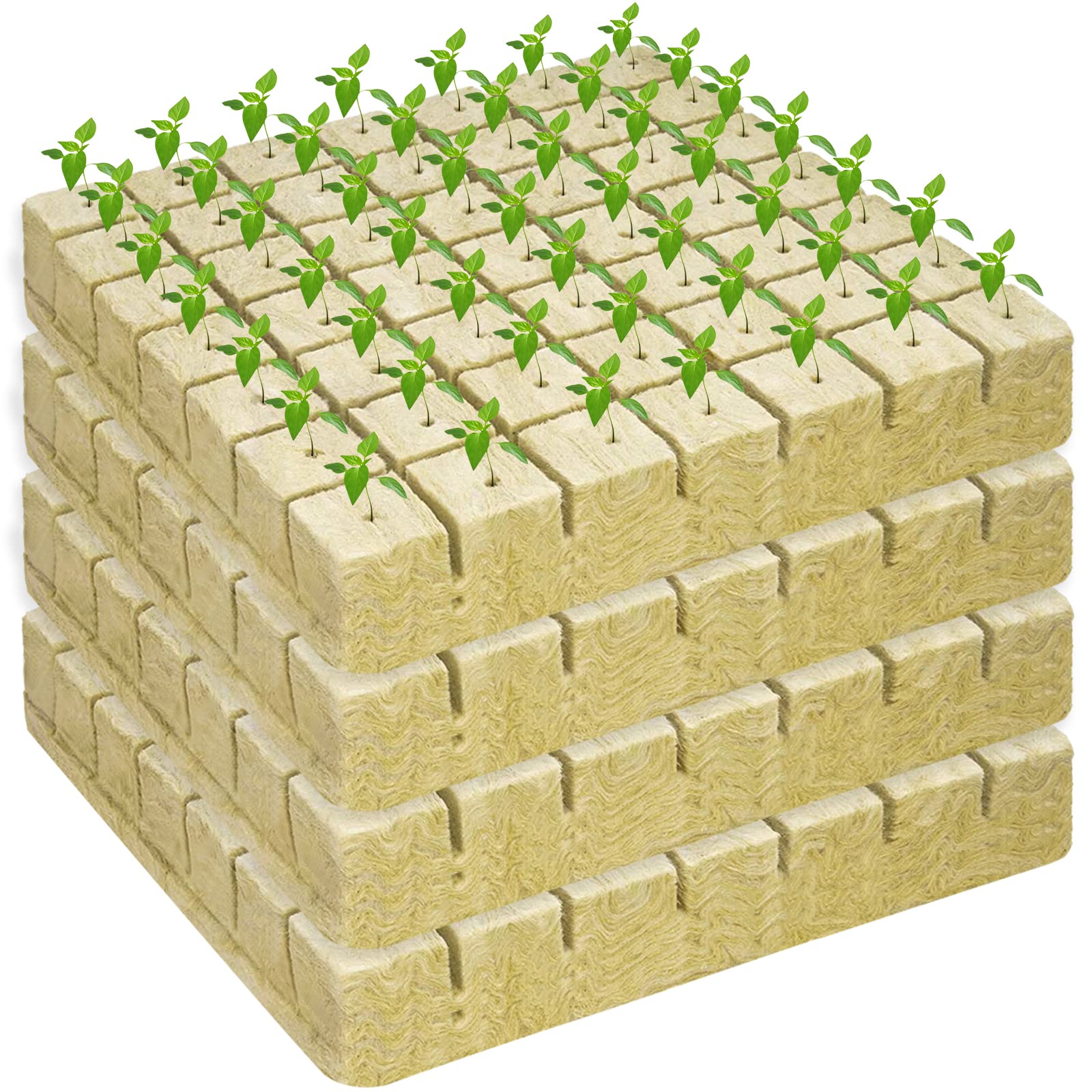 Legigo rockwool cubes 196 pieces pack offers versatile starter plugs.