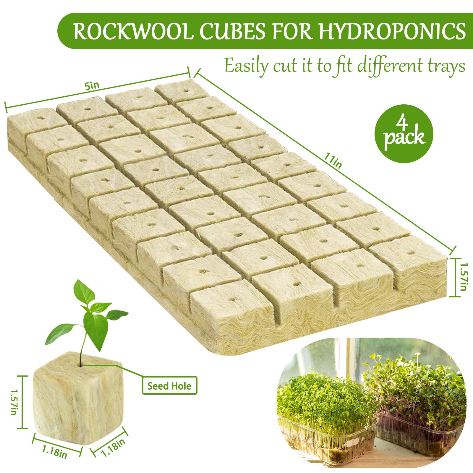 Legigo rockwool cubes cuttings clones ready for rooting