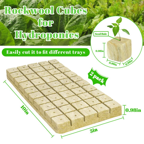 Legigo rockwool seed plugs in a 100-piece pack for efficient propagation