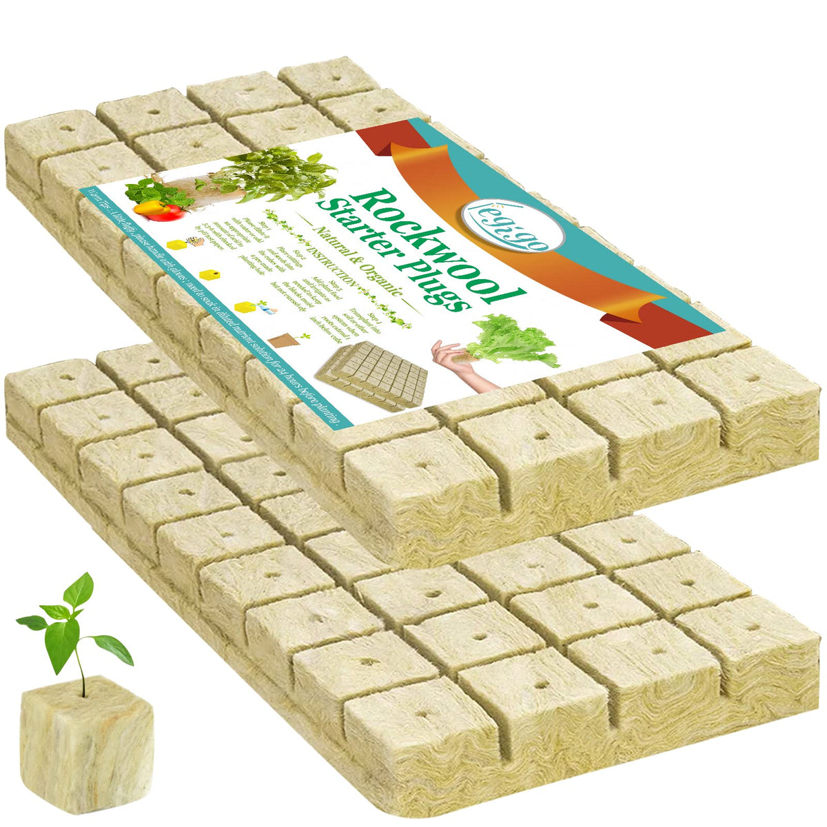 Legigo rockwool seed starter plug ready for reliable germination in seedlings