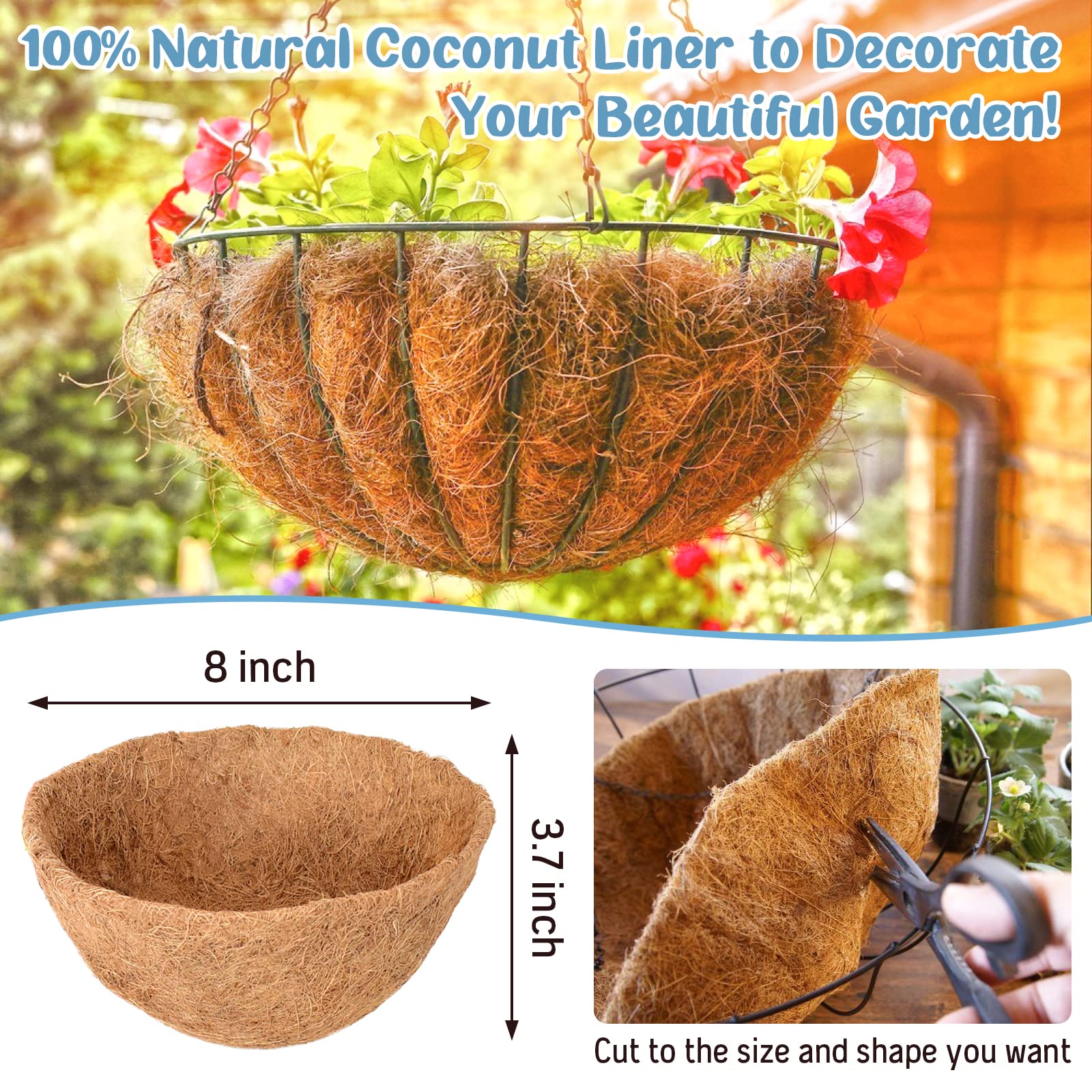 Legigo round coconut husk liner demonstrates sturdy construction that stays in place.
