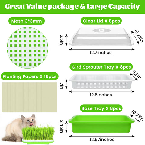Legigo seed sprouter trays lid enables easy observation during germination