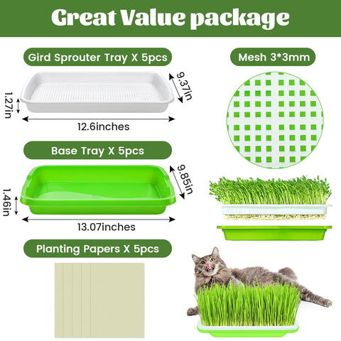 Legigo seed sprouter trays bottom tray ensures even moisture for steady sprouts.