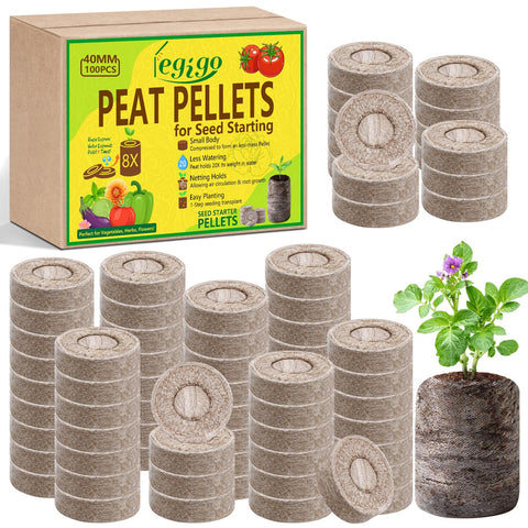 Legigo 40mm seed starter pellets ready for germination.