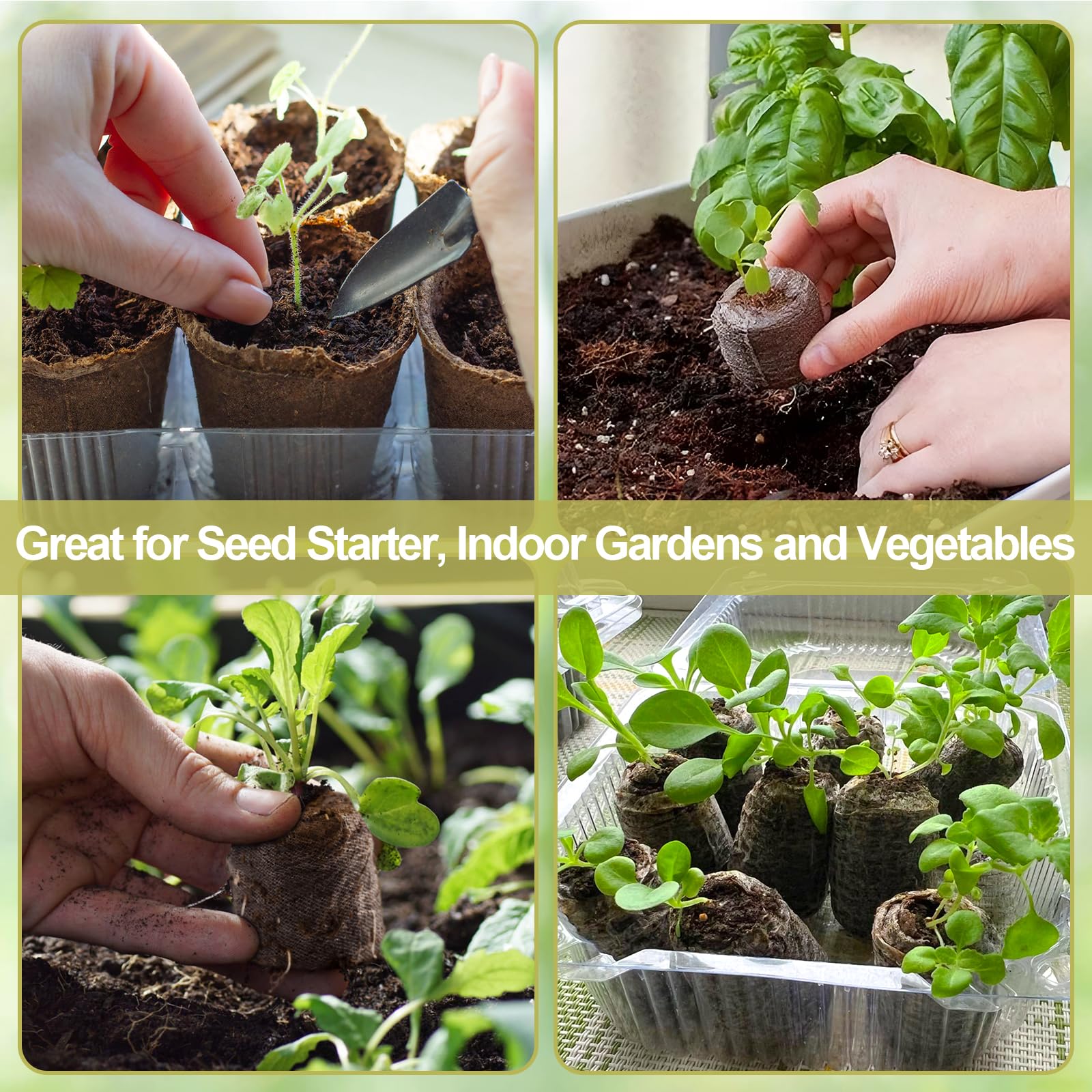 Legigo seed starter pellets suitable for indoor or outdoor gardening