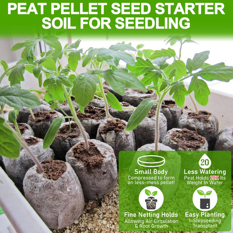 Legigo compact seed starter pods with biodegradable mesh for controlled growth