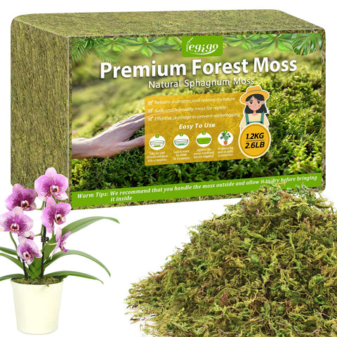 Legigo sphagnum moss brick before expansion for easy soaking and ready use