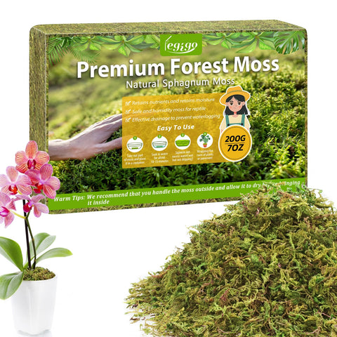 Legigo sphagnum moss brick expansion showing ready-to-use substrate for plants