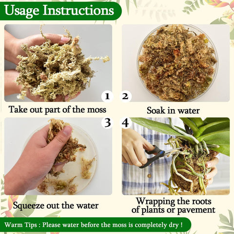 Legigo orchid moss for repotting orchids and carnivorous plants.