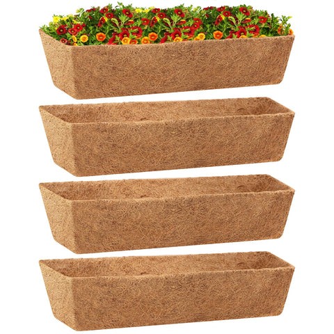 Legigo square coco liner 24in fits planters for neat, healthy soil and drainage.