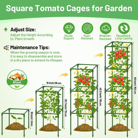Legigo square garden cage demonstrates tool-free assembly for fast setup.