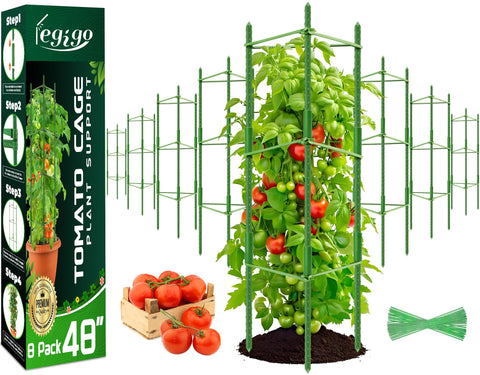 Legigo tomato cage assembly shows sturdy connections for vertical plant support