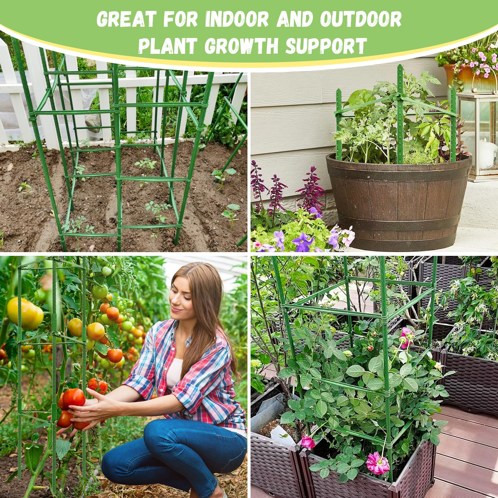 Legigo tomato cage on balcony illustrates versatile use for small outdoor spaces.