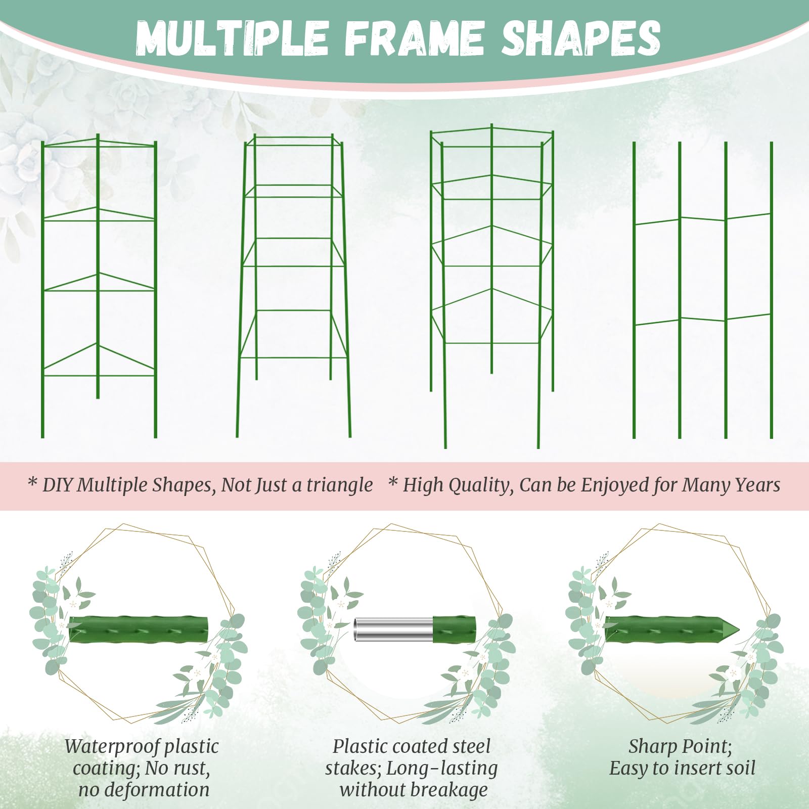 Legigo tomato cage includes plant ties to secure climbing vines